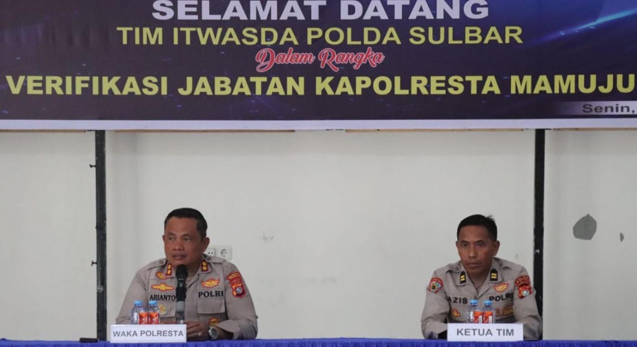 Jelang Pergantian Kapolresta Mamuju, Itwasda Polda Sulbar Lakukan Verifikasi Sertijab