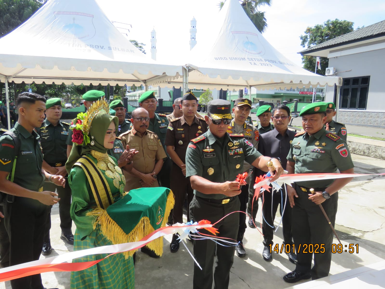 Resmikan Puskodal “Mata Manakarra” Kodim 1418/Mamuju, Danrem 142/Tatag Sebut, Langkah Menuju Era Digitalisasi