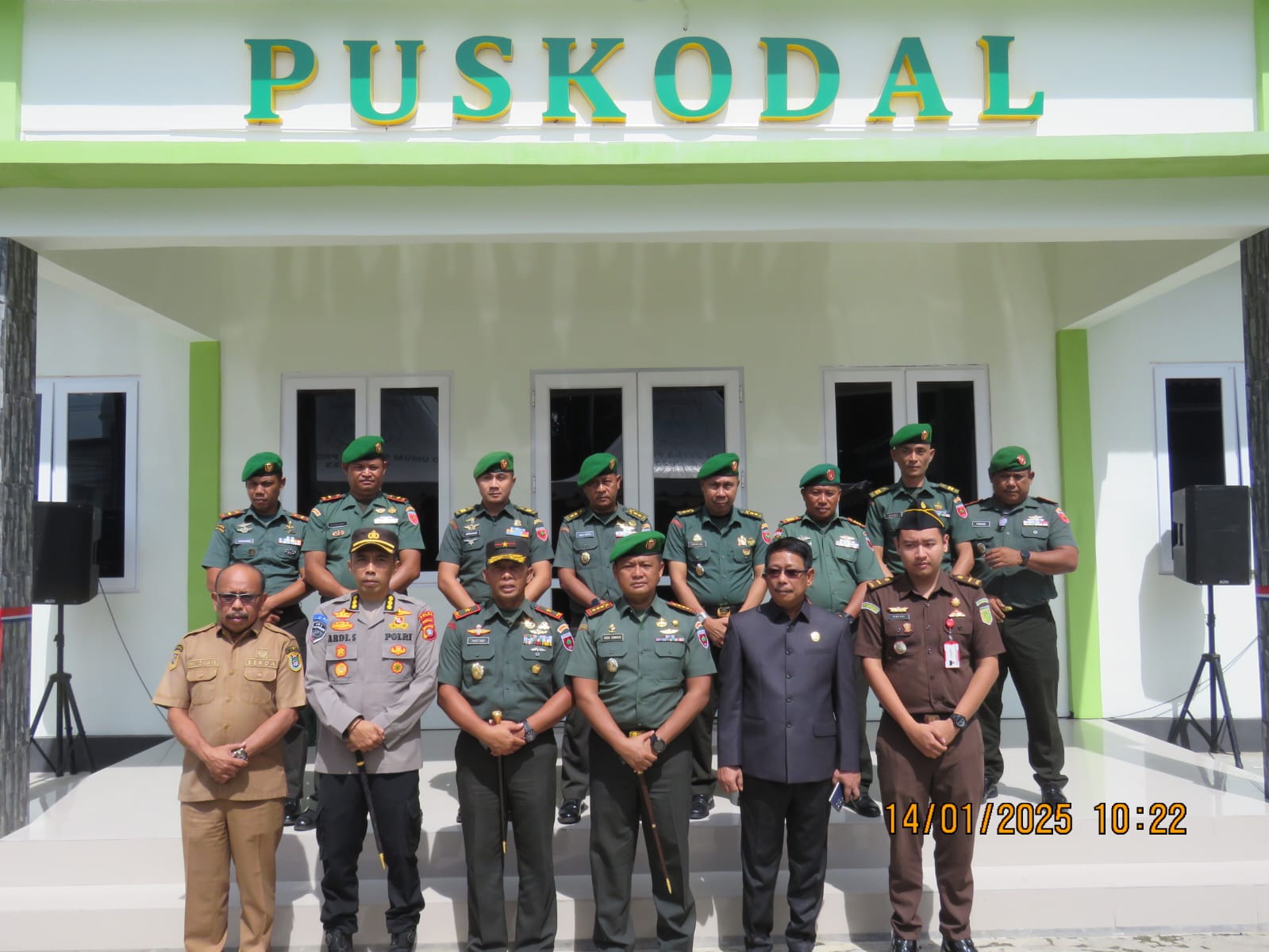 Kapolresta Mamuju Turut Hadiri Penyambutan Kunjungan Kerja Danrem 142/Tatag di Kodim 1418/Mamuju