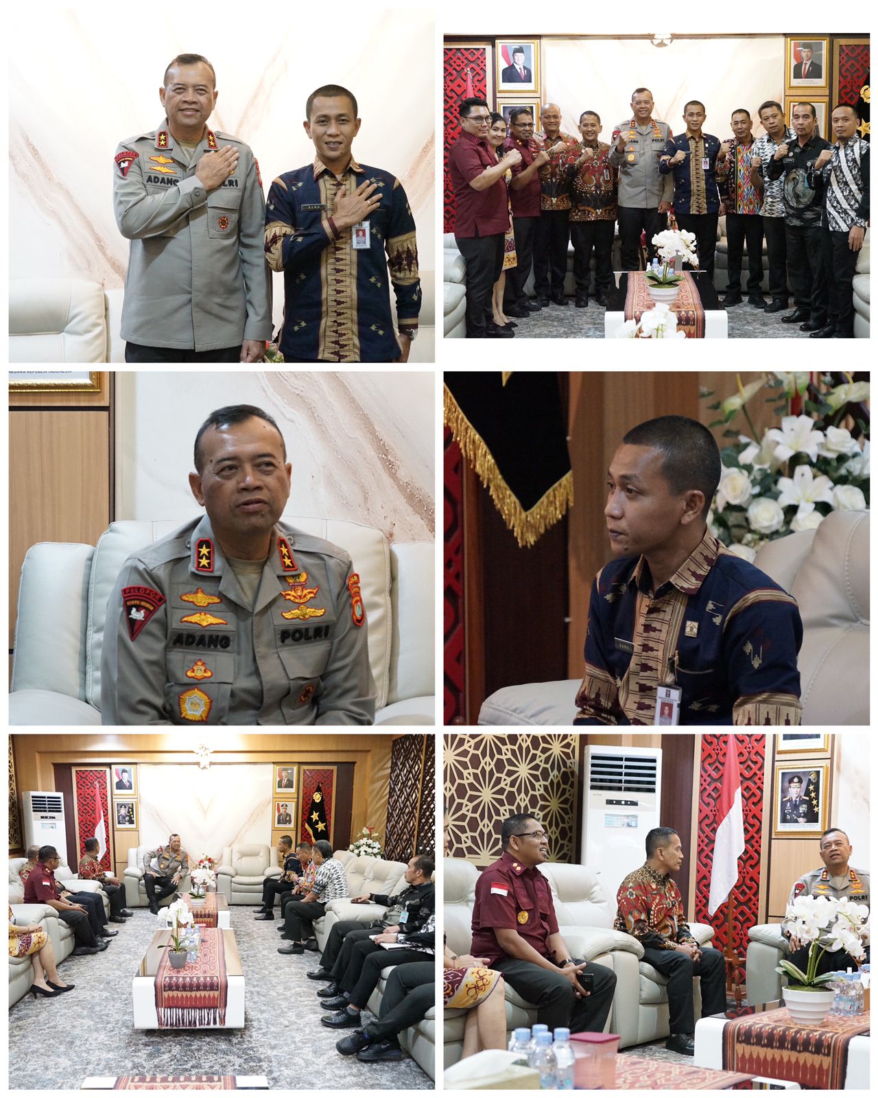 Terus Perkuat Sinergitas, Kakanwil Kemenkum Temui Kapolda Sulbar