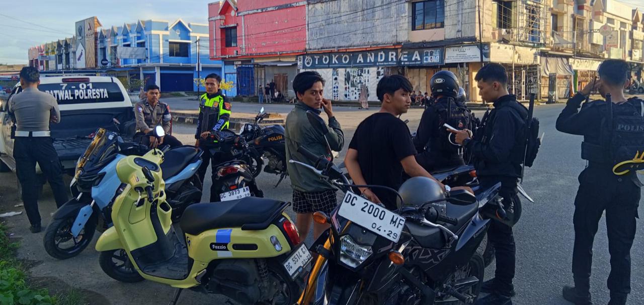 Tim Patmor Polresta Mamuju Kembali Amankan 9 Unit Motor Balap Liar