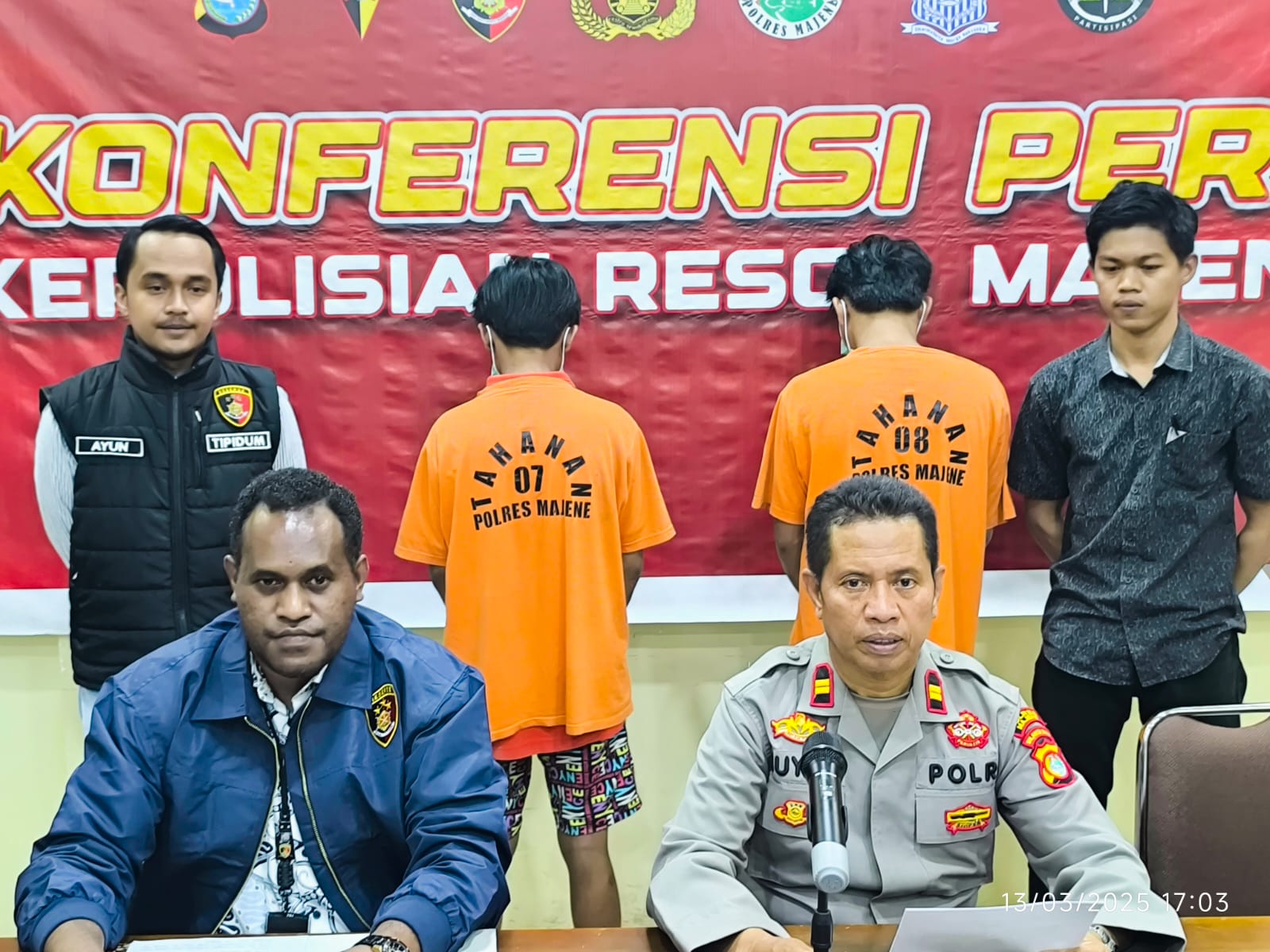 Polres Majene Amankan Terduga Pelaku Kejahatan dalam Operasi Pekat Marano 2025