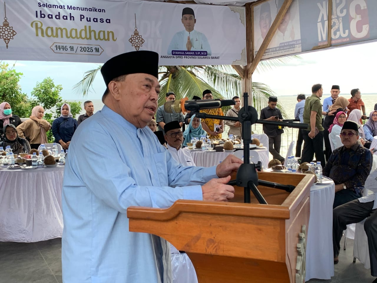 Wagub Salim Mengga Bawakan Tauziah Bukber di Rumah Putih Palippis