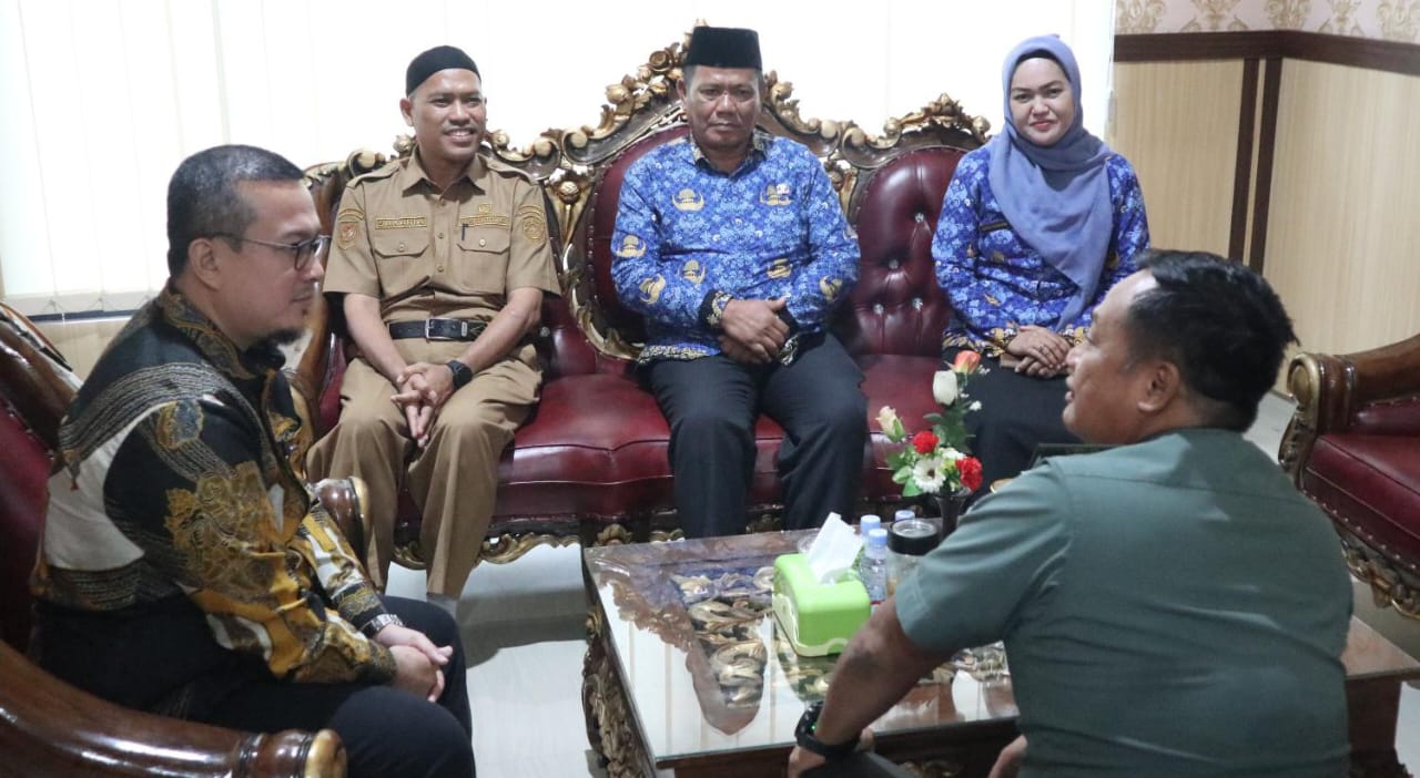 Dandim 1418/Mamuju Terima Kunjungan Bupati dan Wakil Bupati Mamuju Tengah, Bahas Soal Ketahanan Pangan dan MBG
