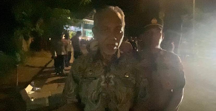 Aksi Lanjutan Tolak Tambang Pasir Berjalan Kondusif H, Sekprov Sulbar Apresiasi Peserta Aksi dan Petugas Pengamanan