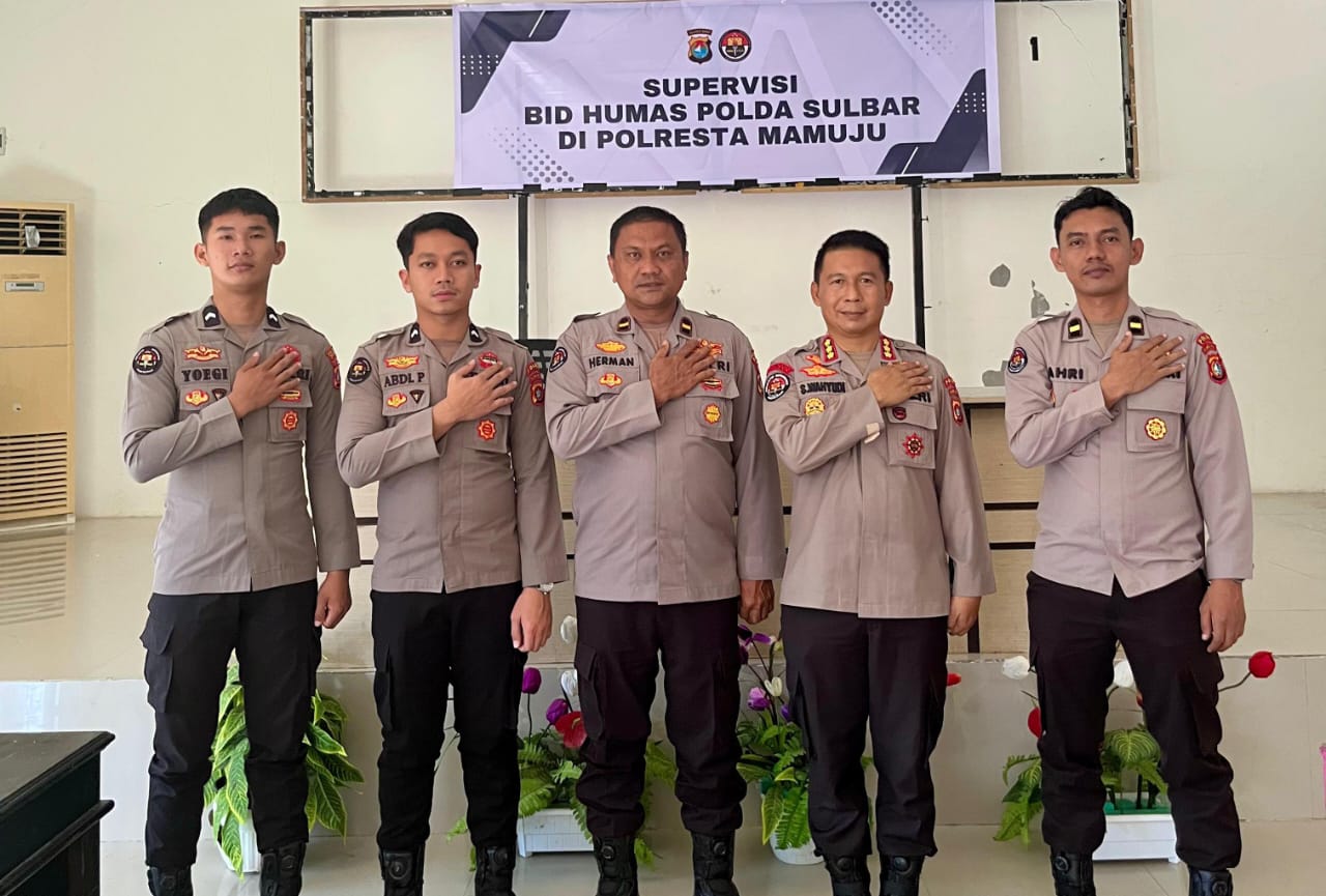Kabid Humas Polda Sulbar Dorong Peningkatan Kinerja Humas Polresta Mamuju