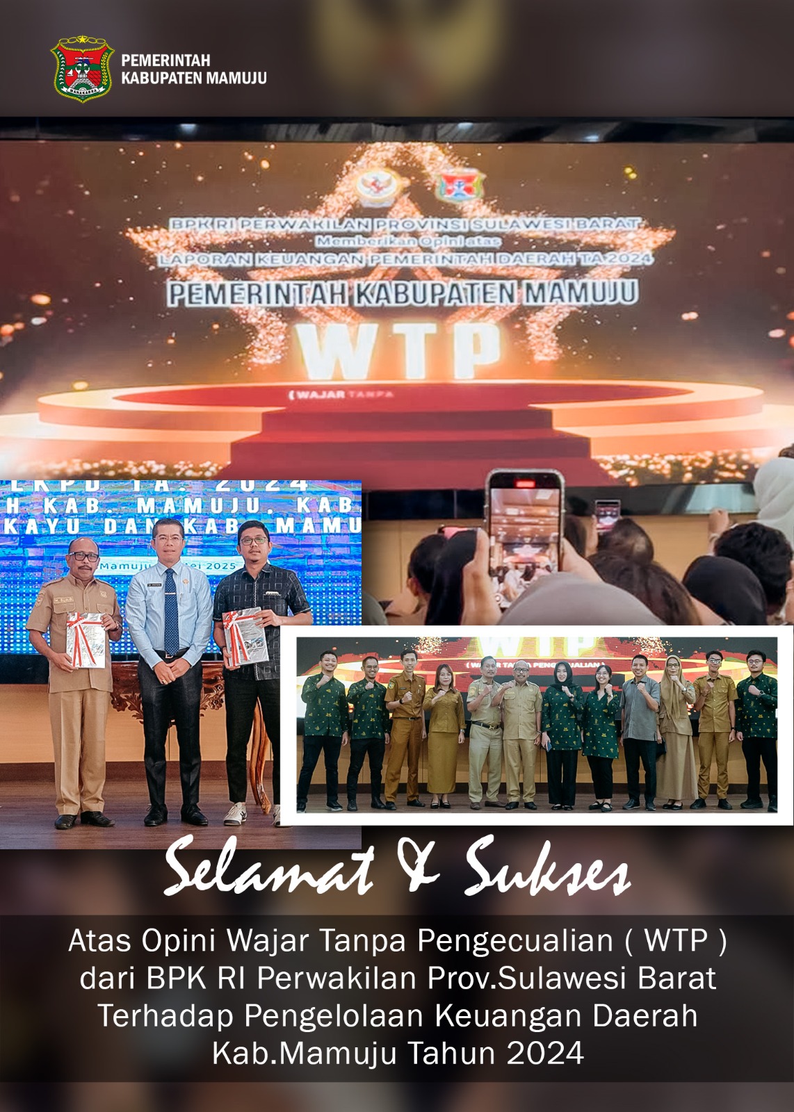 Pemkab Mamuju Kembali Raih Predikat WTP dalam Pengelolaan Keuangan
