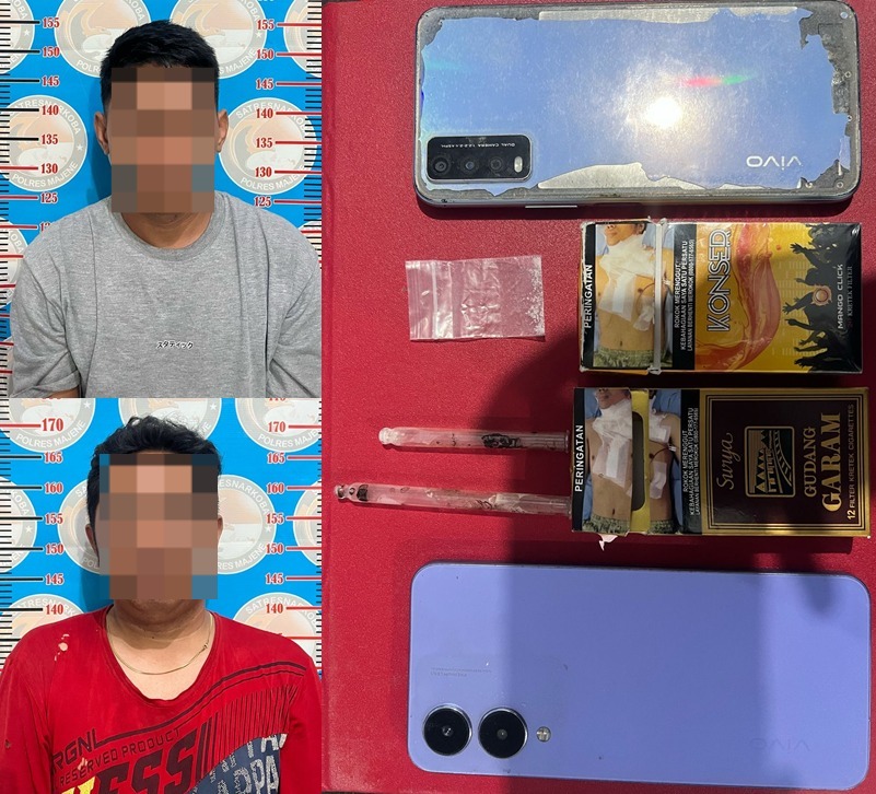 Polres Majene Kembali Tangkap Dua Pria Penyalahguna Narkoba di Penginapan