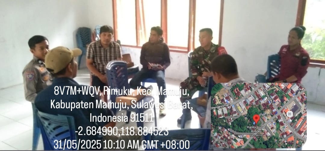 Babinsa Koramil 1418-01/Mamuju Laksanakan Pembinaan Wilayah dan Komsos di Rimuku