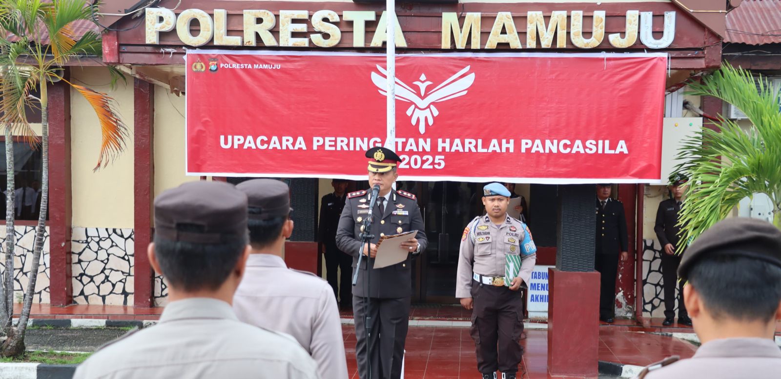 Polresta Mamuju Gelar Upacara Peringatan Harlah Pancasila Tahun 2025