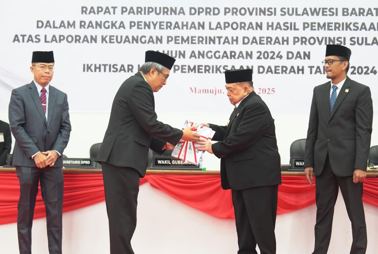 11 Tahun Berturut-turut, Pemprov Sulbar Raih WTP. Wagub Sebut, Masih Punya PR Besar