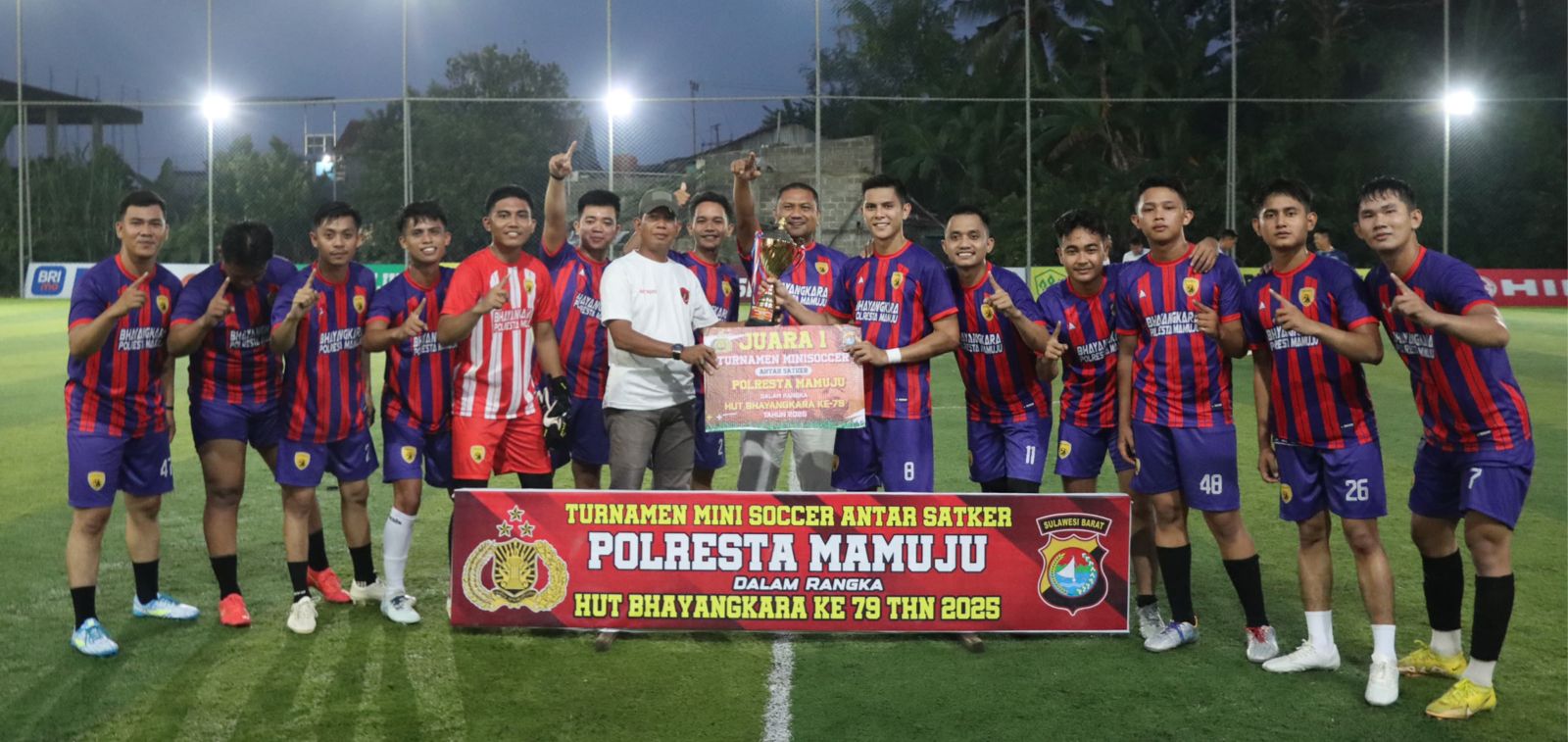 Melalui Adu Finalti, Tim Staf 2 Pertahankan Gelar Juara, Kalahkan Tim Samapta Skor Tipis 4-3