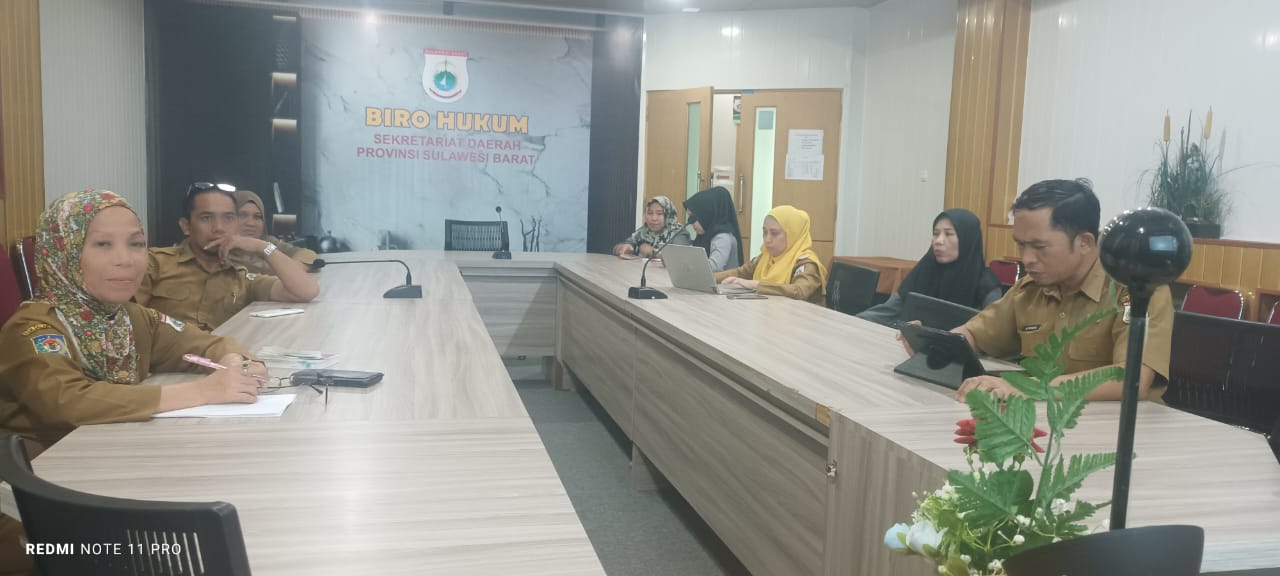Penyelarasan Regulasi. Biro Hukum Sulbar Kaji Ranperda Standar Belanja Mamuju 2026
