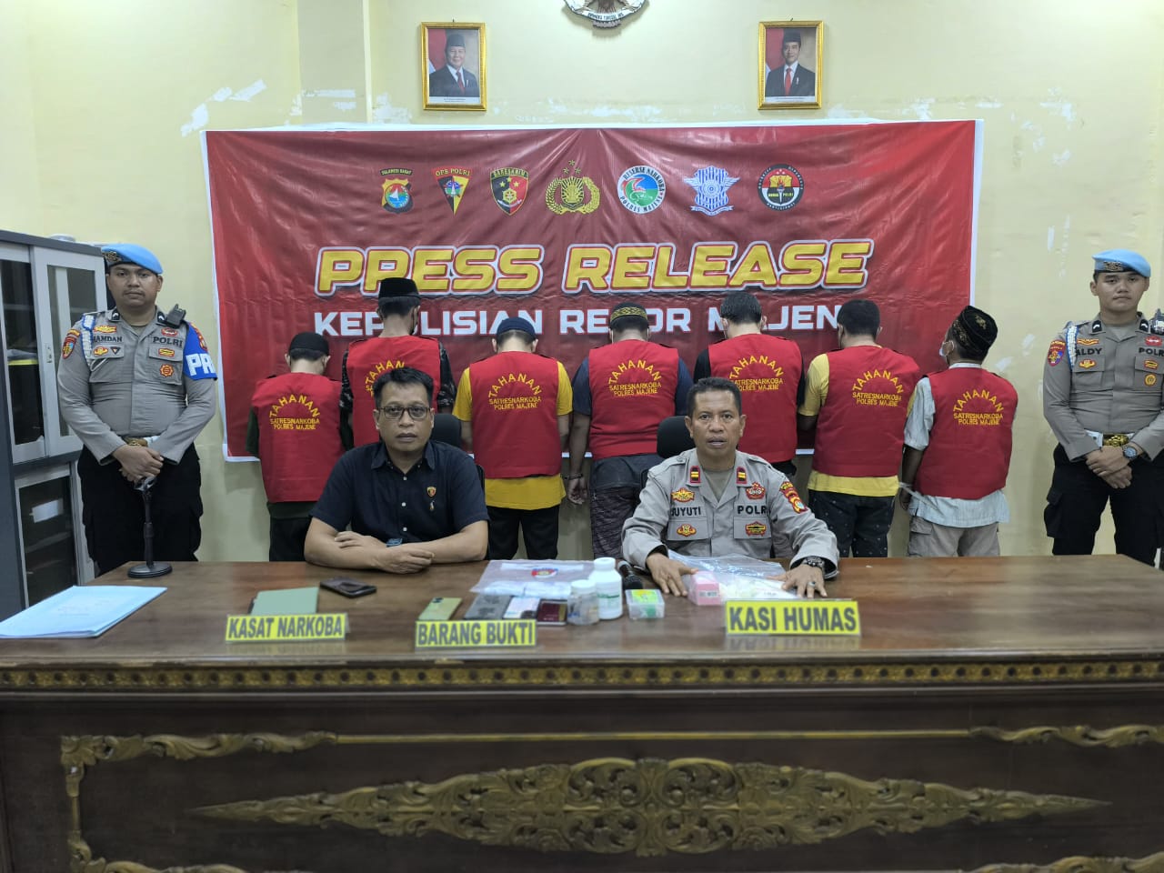 Sepanjang Bulan April – Juni 2025 Satresnarkoba Polres Majene Ungkap Lima Kasus Penyalah Gunaan Narkoba Jenis Sabu