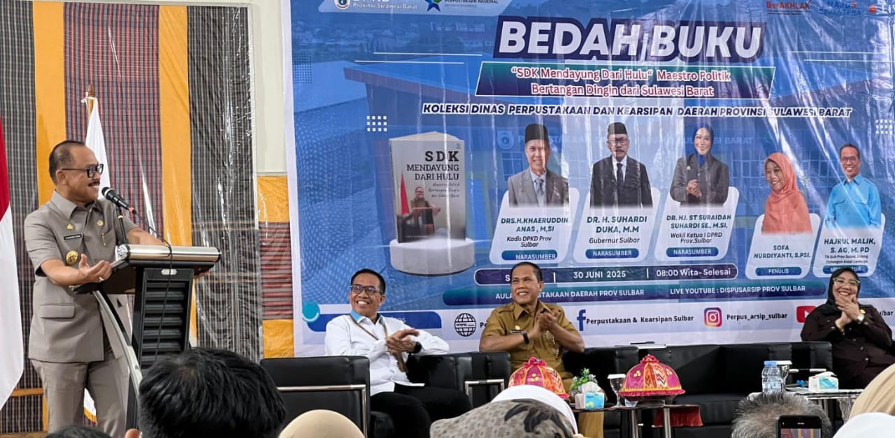 Dari Petani Sederhana ke Kursi Gubernur: Kisah Suhardi Duka Dibedah di Perpustakaan Sulbar*
