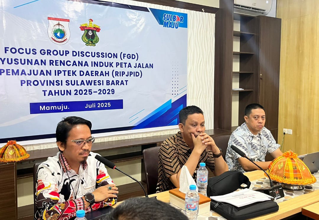 Pemprov Sulbar Susun RIPJPID 2025–2029, Dorong Riset dan Inovasi Berbasis Daerah