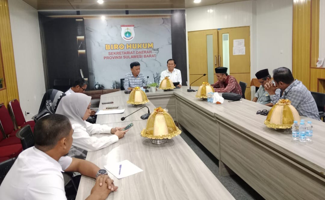 Biro Hukum Setda Sulbar Terima Konsultasi Bapemperda DPRD Polewali Mandar