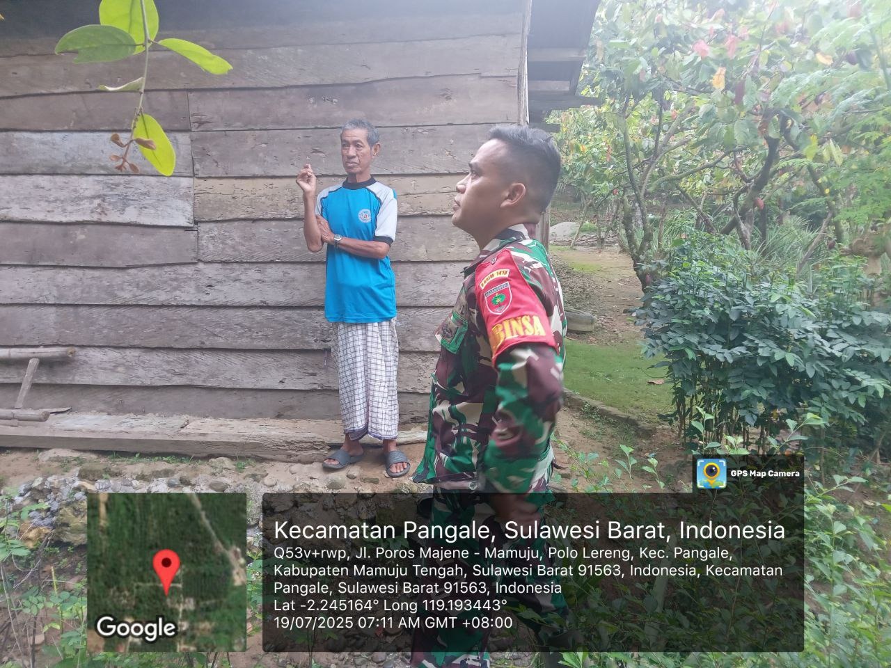 Menyapa Masyarakat, Koptu Saman Jalin Komunikasi Sosial dengan Warga Desa Polo Lereng