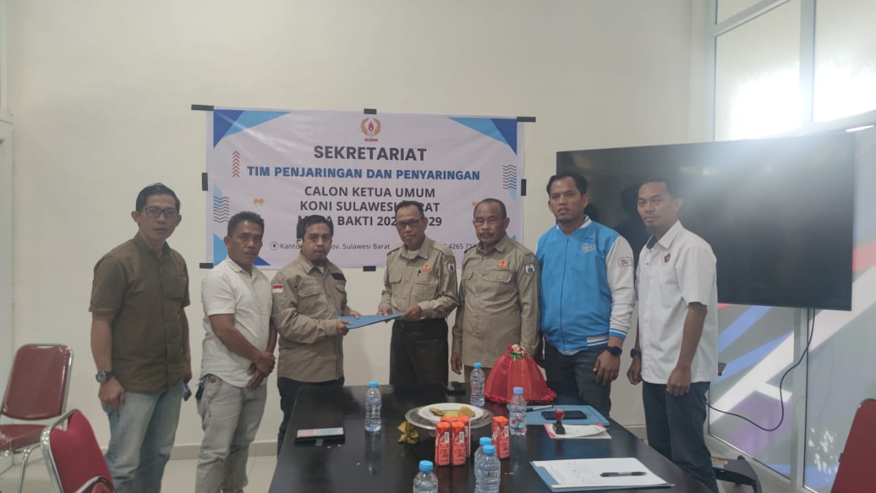 Siap Jadi Ketua KONI Sulbar. Syamsul Samad Jadi Calon yang Mendaftar Pertama