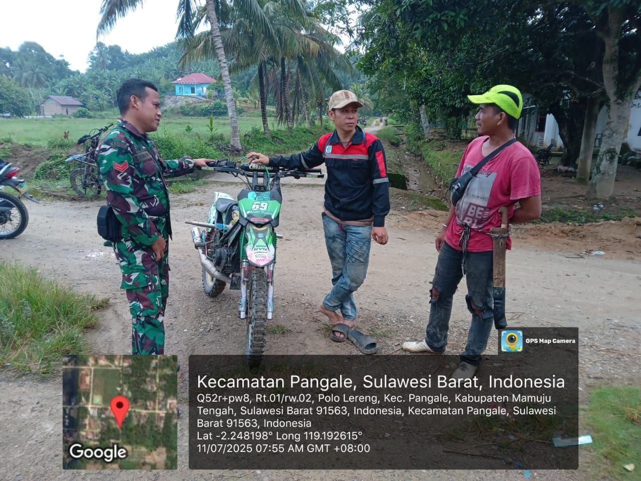 Babinsa Koramil 1418-04/Budong Budong Laksanakan Komsos di Desa Polo Lereng
