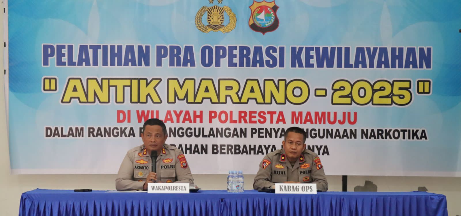 Gelar Latihan Pra Operasi Antik Marano 2025, Polresta Mamuju Bakal Sasar Jaringan Peredaran Narkoba
