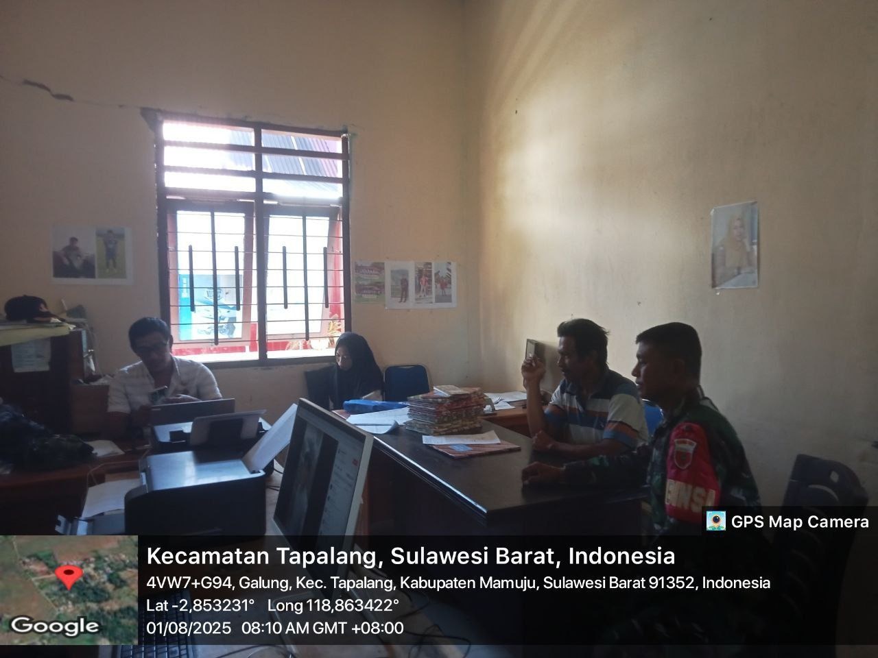 Babinsa Koramil 1418-02/Tapalang Tingkatkan Sinergi TNI dan Masyarakat