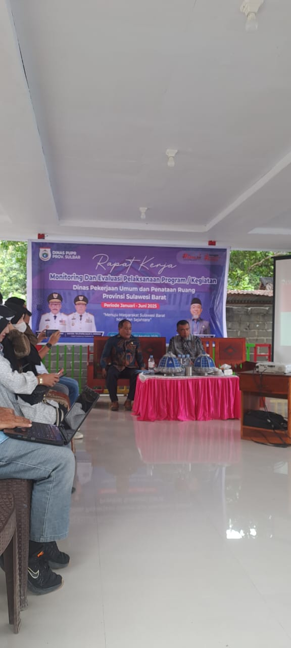 Dinas PUPR Sulbar Gelar Raker : Monev Pelaksanaan Program Triwulan I dan II Tahun 2025