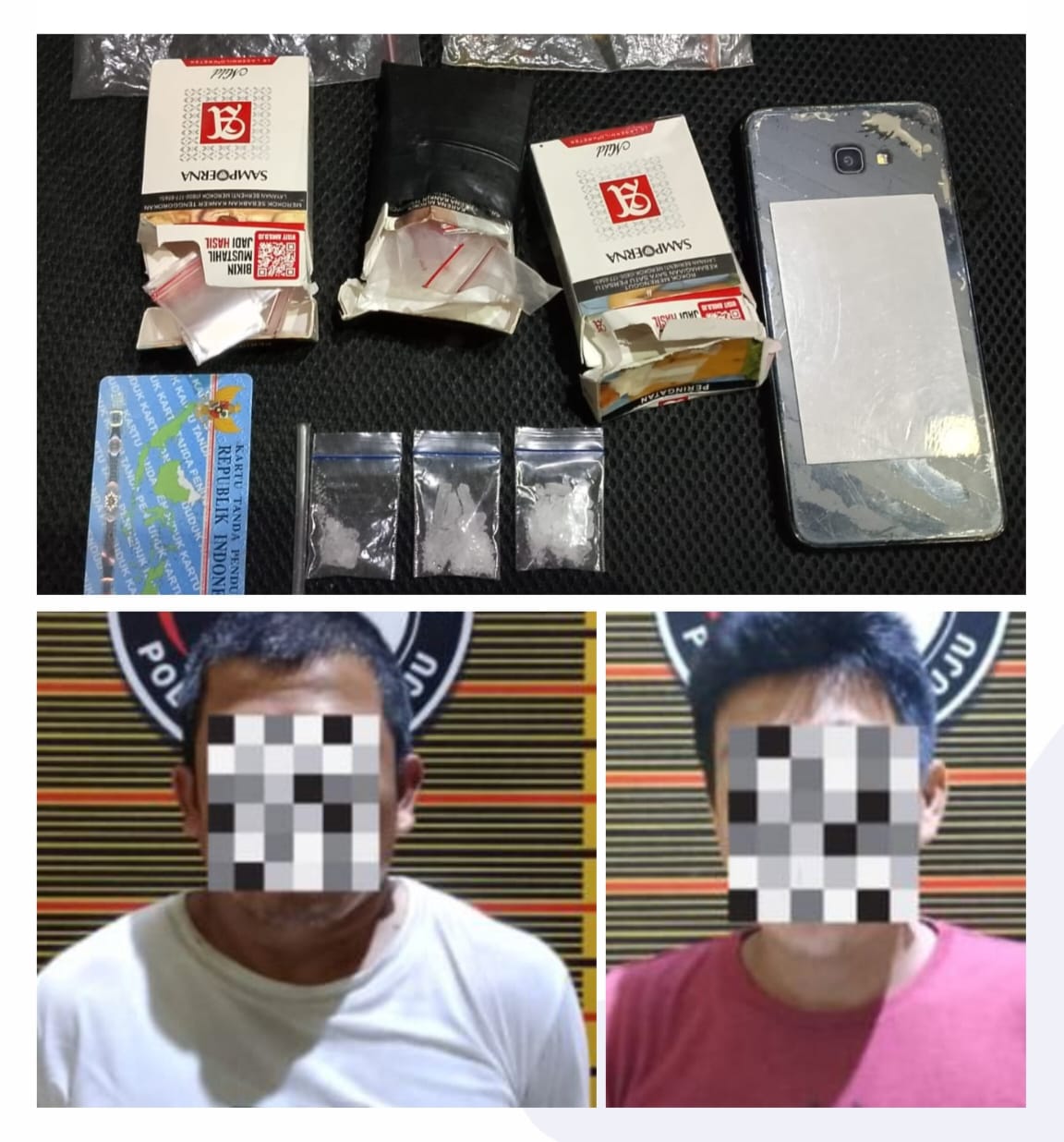 Seorang Kades dan ASN Pengguna dan Pengedar Narkoba di Mamuju Ditangkap Polisi