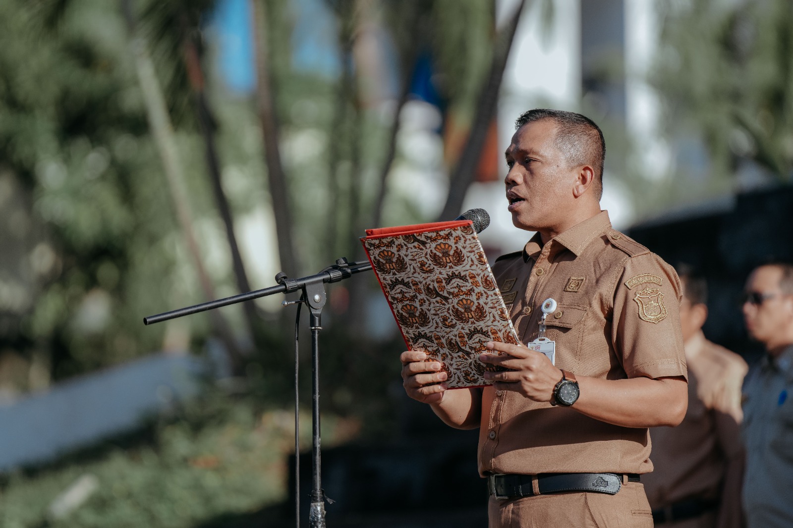 Apel Gabungan Lingkup Pemkab. Mamuju, Plt. Kadiskominfo Sampaikan Himbauan Bupati