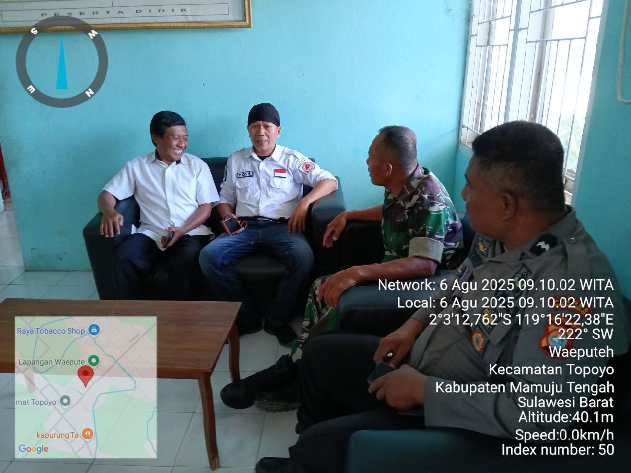 Babinsa Budong-Budong Tingkatkan Komsos, Jalin Sinergi dengan Perangkat Desa