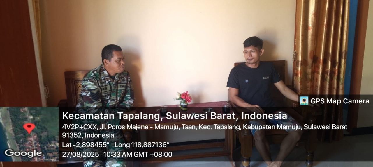 Babinsa Tapalang Terus Lakukan Optimalisasi Data Teritorial Lewat Puldata