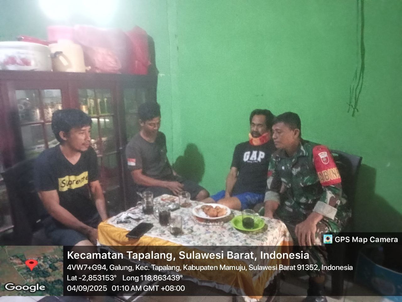 Babinsa Koramil 1418-02/Tapalang Perkuat Data Teritorial