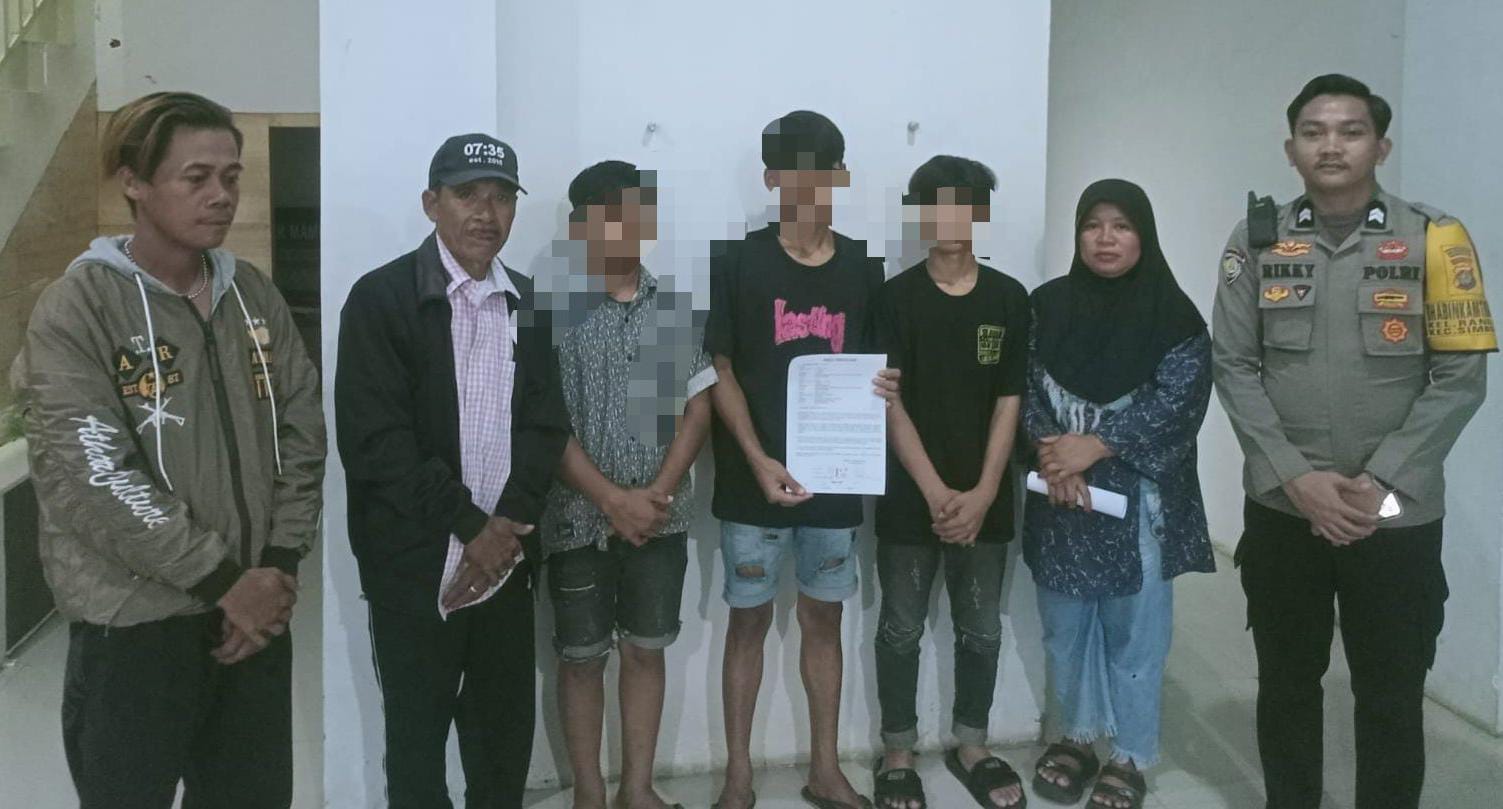 Tiga Pemuda Mabuk Diamankan Warga Saat Ronda Malam. Dua Diantaranya Masih Dibawah Umur