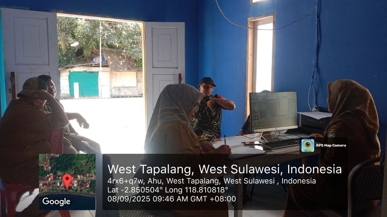 Sosialisasi Kebersihan Lingkungan, Babinsa Tapalang Dekatkan Diri dengan Masyarakat