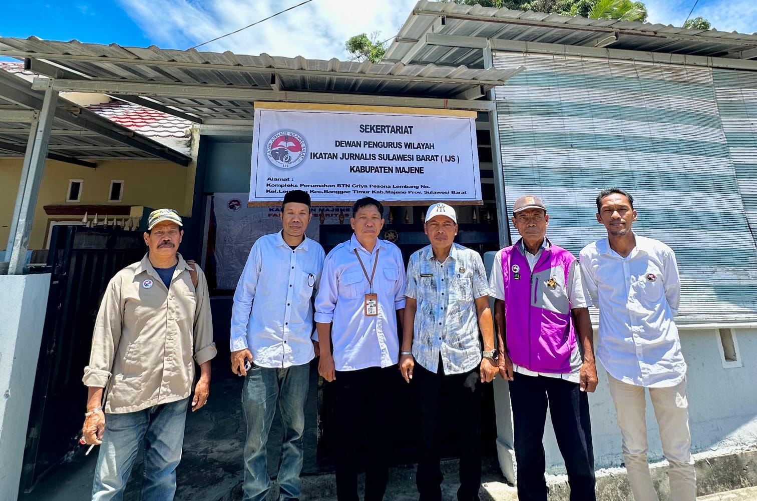 DPW IJS Majene Terima Kunjungan Tim Verfikasi Kesbangpol