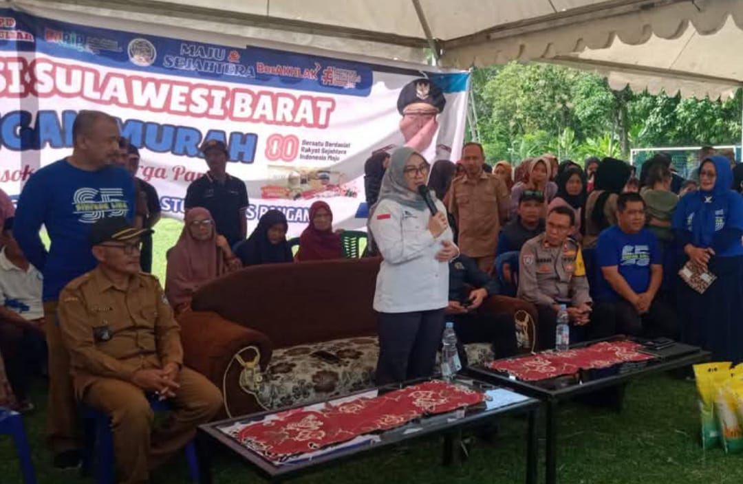 Pasar Murah Digelar di Sumare Rangas Mamuju ,Wakil Ketua DPRD Sulbar Suraidah Turut Pantau