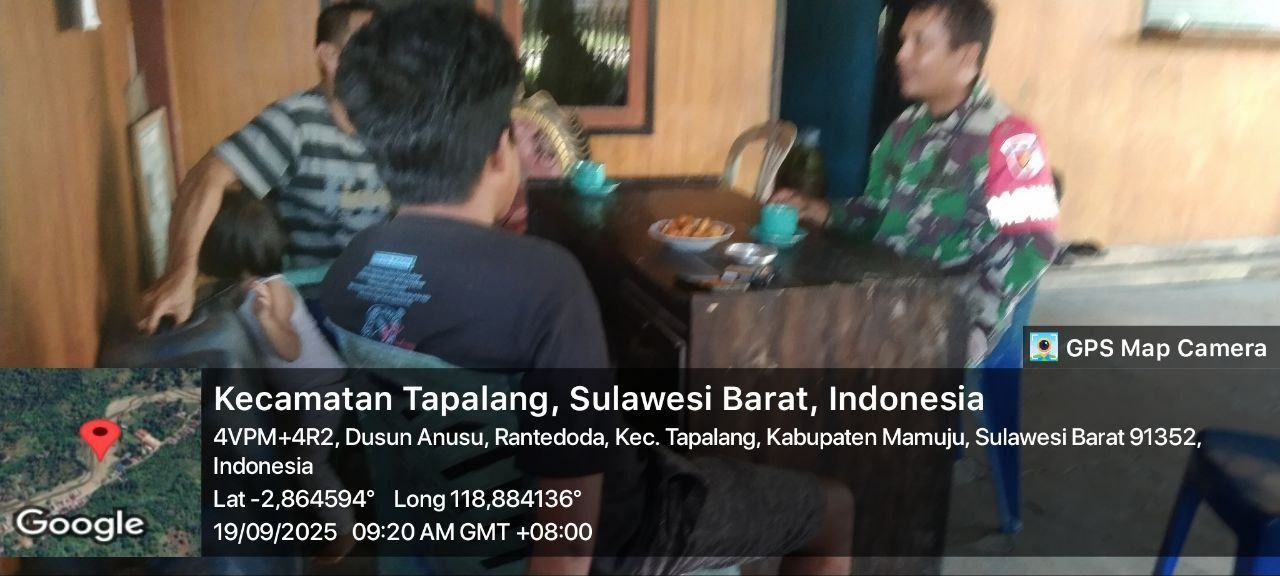 Babinsa Koramil 1418-02/Tapalang Laksanakan Puldata