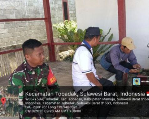Babinsa Koramil Budong-Budong Gelar Pembinaan Wilayah dan Komsos