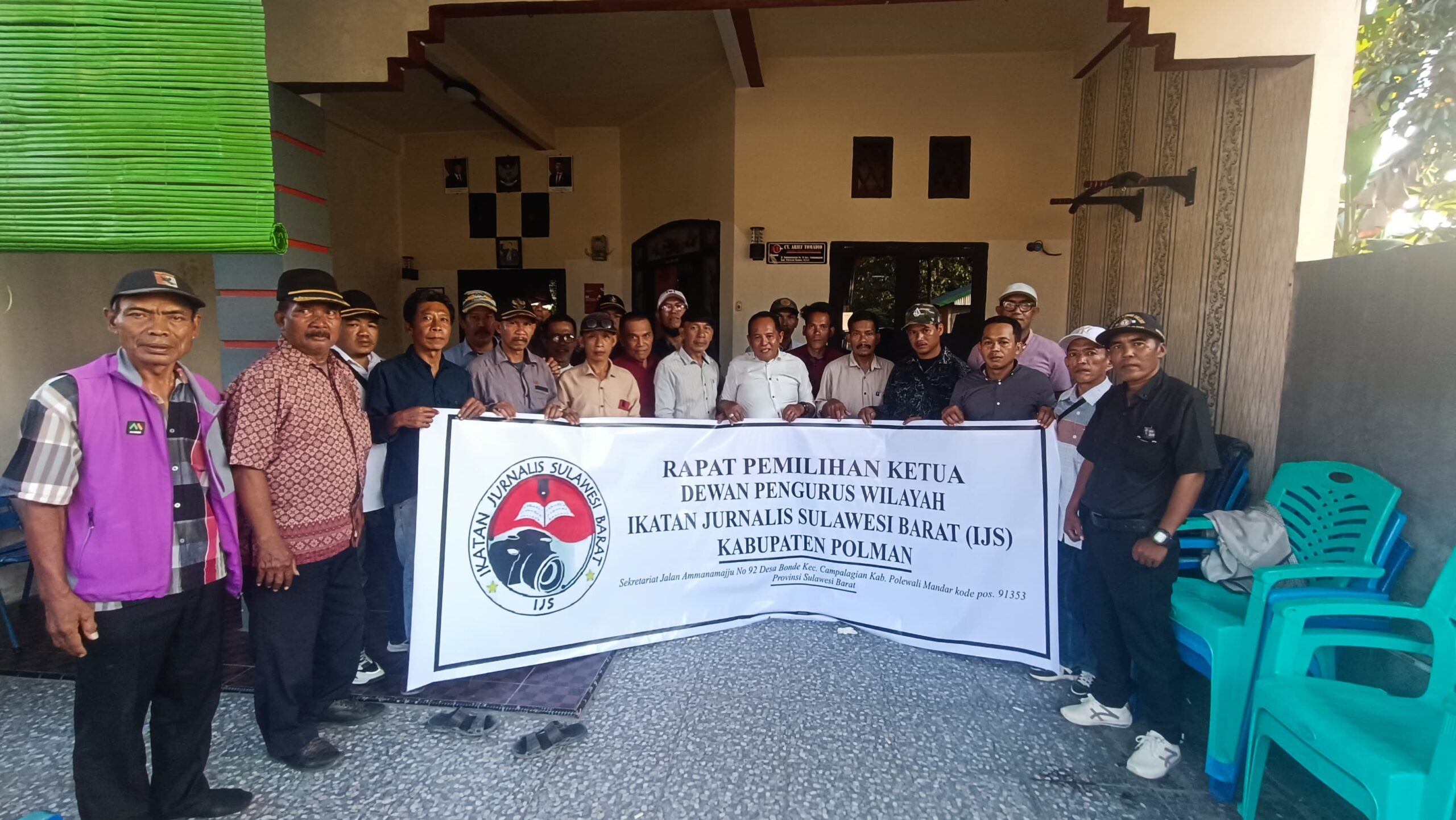 Gelar Pemilihan, Ariefuddin Haroen, SH., Terpilih Aklamasi Sebagai Ketua IJS Polman