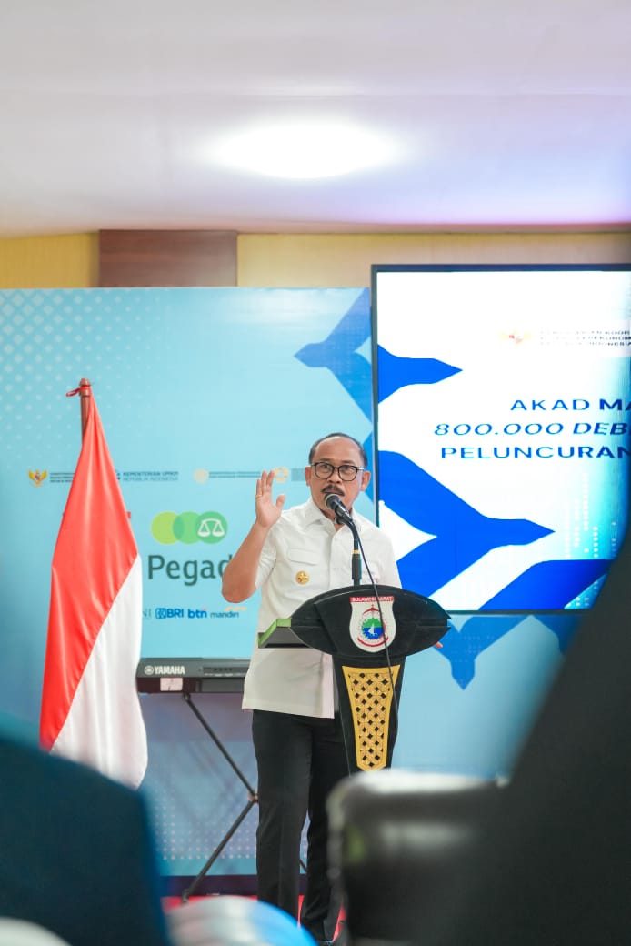 Gubernur Sulbar Ikuti Acara Akad Massal KUR, Ingatkan UMKM Pentingnya Jaga Komitmen