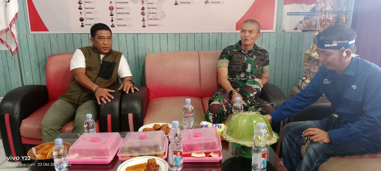Dandim 1418/ Mamuju Bertandang ke Sekretariat IJS, Perkuat Sinergitas TNI dengan Media