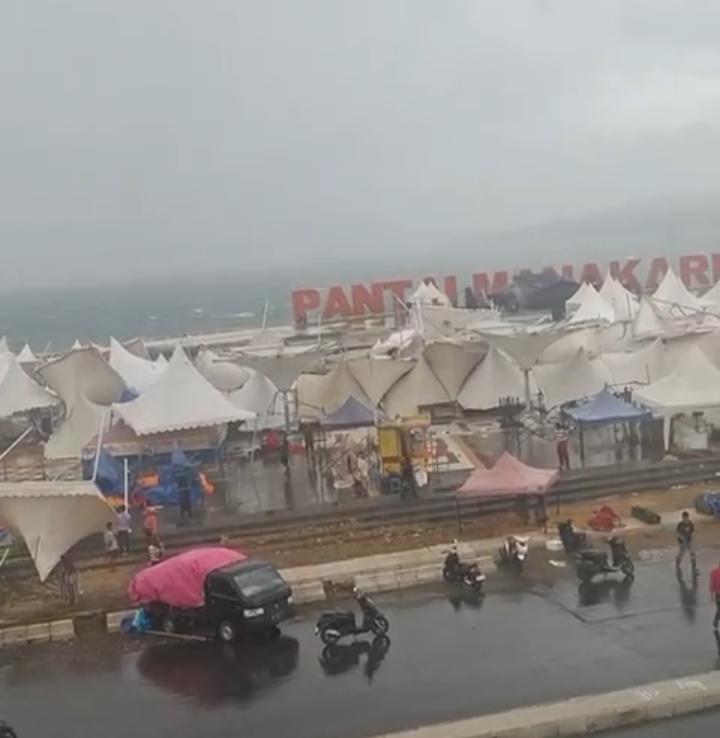 Pusdalops BPBD Sulbar Terima Laporan Respon Cepat BMKG Kelas II Tampa Padang Terkait Kejadian Cuaca Ekstrem