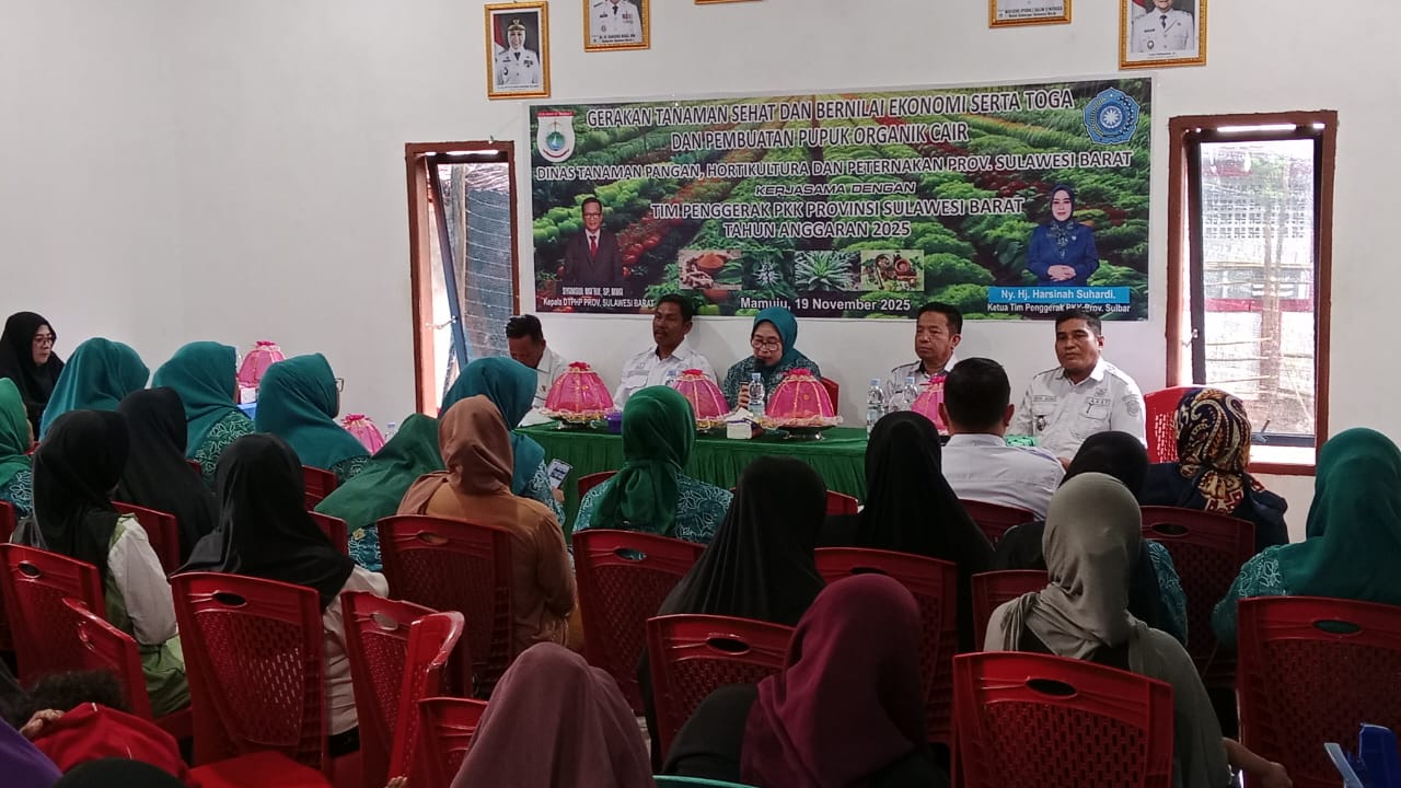PKK Sulbar Dorong Kemandirian Pangan: Warga Botteng Utara Diajari Budidaya Tanaman Sehat dan Pupuk Organik