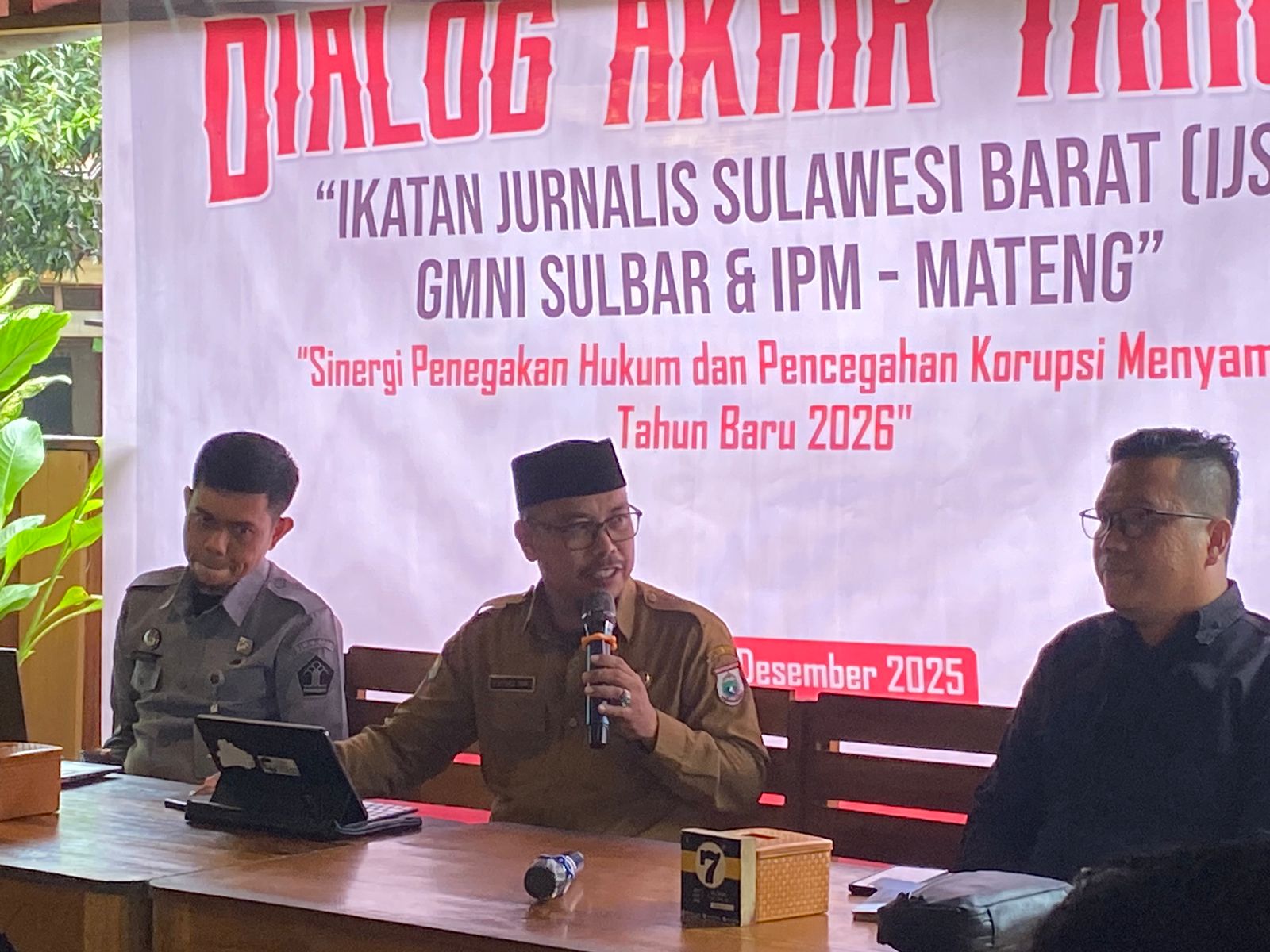 Kesbangpol Sulbar Bicara Soal Sinergitas Pers, Mahasiswa dan Pelajar dalam Pencegahan Korupsi Menuju 2026